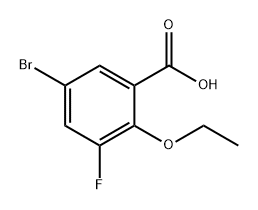 5-Bromo-2-ethoxy-3-fluorobenzoic acid Structure