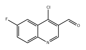 3-Quinolinecarboxaldehyde, 4-chloro-6-fluoro- Struktur