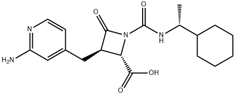 2-Azetidinecarboxylic acid, 3-[(2-amino-4-pyridinyl)methyl]-1-[[[(1R)-1-cyclohexylethyl]amino]carbonyl]-4-oxo-, (2S,3R)-|化合物 FRUNEXIAN
