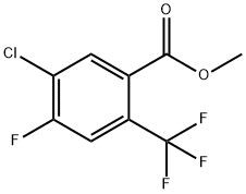 methyl 5-chloro-4-fluoro-2-(trifluoromethyl)benzoate, 1805524-74-6, 结构式