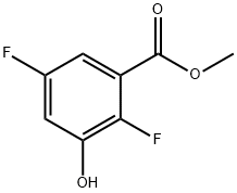Benzoic acid, 2,5-difluoro-3-hydroxy-, methyl ester Struktur