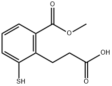 Methyl 2-(2-carboxyethyl)-3-mercaptobenzoate Structure