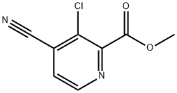 2-Pyridinecarboxylic acid, 3-chloro-4-cyano-, methyl ester|3-氯-4-氰基吡啶甲酸甲酯