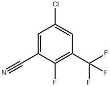 5-Chloro-2-fluoro-3-(trifluoromethyl)benzonitrile Struktur
