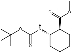 trans-methyl 2-(tert-butoxycarbonyl)cyclohexanecarboxylate Structure