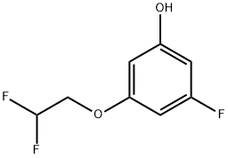 3-Fluoro-5-(2,2-difluoroethoxy)phenol Struktur