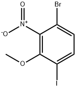 3-Bromo-6-iodo-2-nitroanisole Structure