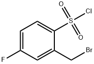 2-(Bromomethyl)-4-fluorobenzenesulphonyl chloride Struktur