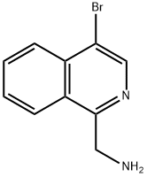 1-(4-bromoisoquinolin-1-yl)methanamine hydrochloride 结构式