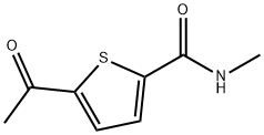 2-Thiophenecarboxamide, 5-acetyl-N-methyl- Struktur