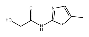 Acetamide, 2-hydroxy-N-(5-methyl-2-thiazolyl)- Struktur