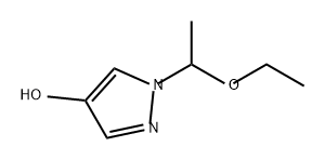 1H-Pyrazol-4-ol, 1-(1-ethoxyethyl)- Struktur