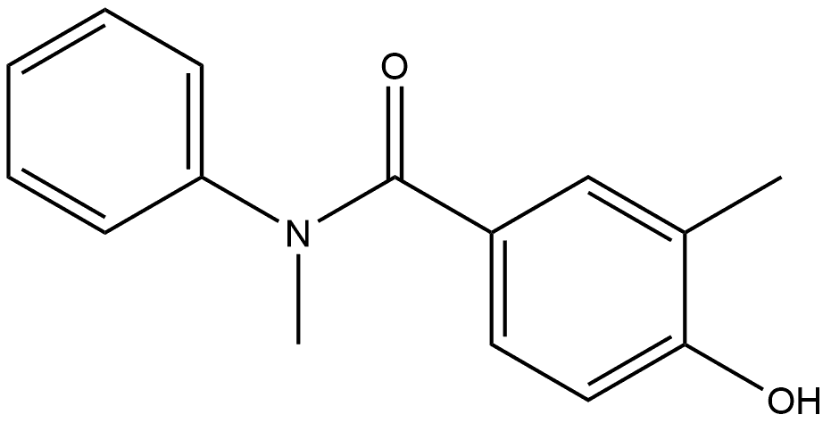 4-Hydroxy-N,3-dimethyl-N-phenylbenzamide Structure