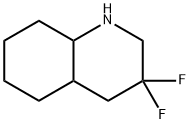 3,3-difluoro-decahydroquinoline Structure