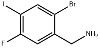 2-Bromo-5-fluoro-4-iodobenzylamine Structure