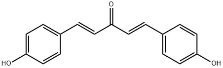 1,4-Pentadien-3-one, 1,5-bis(4-hydroxyphenyl)-, (1E,4E)- Struktur