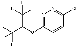 3-Chloro-6-[2,2,2-trifluoro-1-(trifluoromethyl)ethoxy]pyridazine Structure