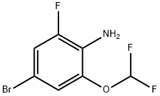 4-Bromo-2-(difluoromethoxy)-6-fluoroaniline Structure