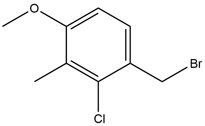 1-(Bromomethyl)-2-chloro-4-methoxy-3-methylbenzene Structure