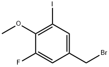 3-Fluoro-5-iodo-4-methoxybenzyl bromide Struktur