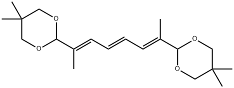 1,3-Dioxane, 2,2'-[(1E,3E,5E)-1,6-dimethyl-1,3,5-hexatriene-1,6-diyl]bis[5,5-dimethyl-|