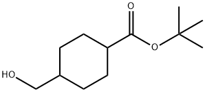 4-(羟基甲基)环己烷-1-甲酸叔丁酯 结构式