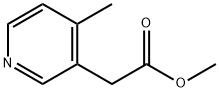 甲基 2-(4-甲基吡啶-3-基)乙酸酯 结构式
