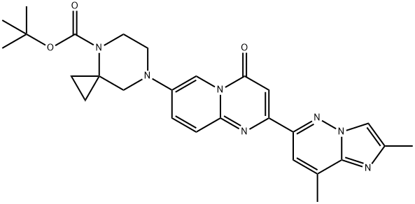 4,7-Diazaspiro[2.5]octane-4-carboxylic acid, 7-[2-(2,8-dimethylimidazo[1,2-b]pyridazin-6-yl)-4-oxo-4H-pyrido[1,2-a]pyrimidin-7-yl]-, 1,1-dimethylethyl ester