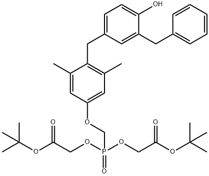 3,5,8-Trioxa-4-phosphadecanoic acid, 4-[[4-[[4-hydroxy-3-(phenylmethyl)phenyl]methyl]-3,5-dimethylphenoxy]methyl]-9,9-dimethyl-7-oxo-, 1,1-dimethylethyl ester, 4-oxide Structure