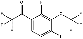 1-(2,4-DIFLUORO-3-(TRIFLUOROMETHOXY)PHENYL)-2,2,2-TRIFLUO, 2149590-85-0, 结构式