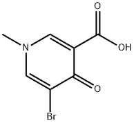 5-bromo-1-methyl-4-oxo-1,4-dihydropyridine-3-carboxylic acid Struktur