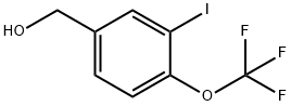 3-Iodo-4-(trifluoromethoxy)benzyl alcohol Struktur