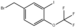 3-Iodo-4-(trifluoromethoxy)benzyl bromide Struktur