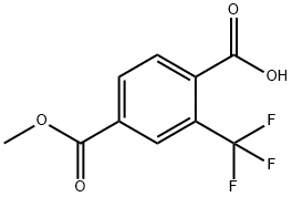 4-(methoxycarbonyl)-2-(trifluoromethyl)benzoic acid Structure
