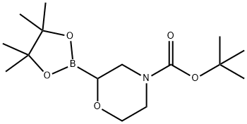 1,1-Dimethylethyl 2-(4,4,5,5-tetramethyl-1,3,2-dioxaborolan-2-yl)-4-morpholinecarboxylate|