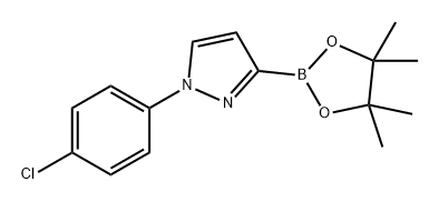 1H-Pyrazole, 1-(4-chlorophenyl)-3-(4,4,5,5-tetramethyl-1,3,2-dioxaborolan-2-yl)- Struktur