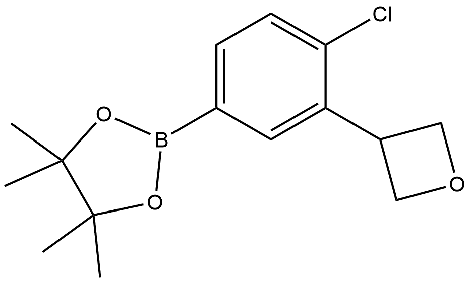 2-[4-Chloro-3-(3-oxetanyl)phenyl]-4,4,5,5-tetramethyl-1,3,2-dioxaborolane|