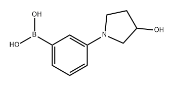 Boronic acid, B-[3-(3-hydroxy-1-pyrrolidinyl)phenyl]- Struktur