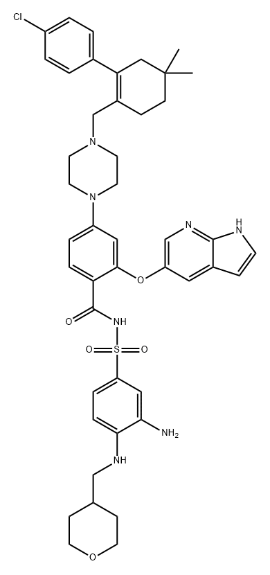 Benzamide, N-[[3-amino-4-[[(tetrahydro-2H-pyran-4-yl)methyl]amino]phenyl]sulfonyl]-4-[4-[[2-(4-chlorophenyl)-4,4-dimethyl-1-cyclohexen-1-yl]methyl]-1-piperazinyl]-2-(1H-pyrrolo[2,3-b]pyridin-5-yloxy)-|维奈妥拉杂质03