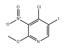 Pyridine, 4-chloro-5-iodo-2-methoxy-3-nitro- Struktur