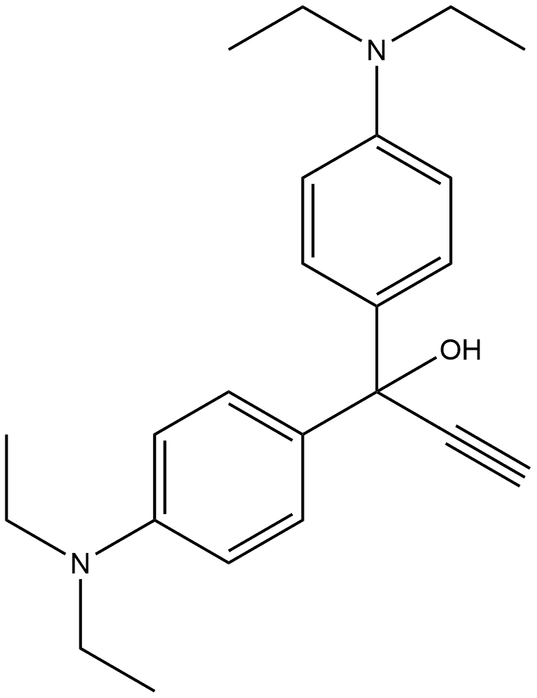 Benzenemethanol, 4-(diethylamino)-α-[4-(diethylamino)phenyl]-α-ethynyl-|1,1-双(4-(二乙氨基)苯-2-丙炔-1-醇
