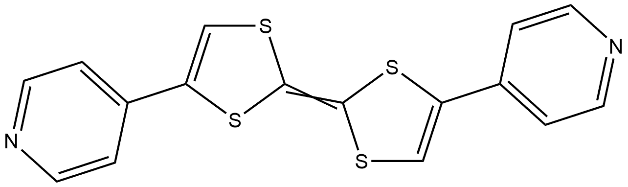 Pyridine, 4-[2-[4-(4-pyridinyl)-1,3-dithiol-2-ylidene]-1,3-dithiol-4-yl]- 结构式