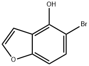 4-Benzofuranol, 5-bromo- Struktur