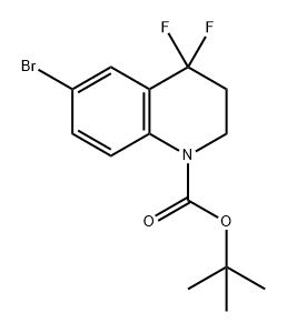 1(2H)-Quinolinecarboxylic acid, 6-bromo-4,4-difluoro-3,4-dihydro-, 1,1-dimethylethyl ester|6-溴-1-Boc-4,4-二氟-1,2,3,4-四氢喹啉