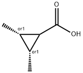 Cyclopropanecarboxylic acid, 2,3-dimethyl-, (2R,3S)-rel- Struktur
