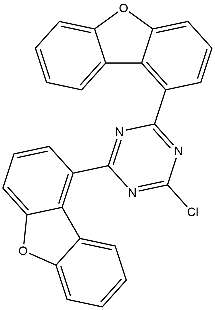 2-Chloro-4,6-bis(dibenzo[b,d]furan-1-yl)-1,3,5-triazine|2-氯-4,6-双（二苯并[b，d]呋喃-1-基）-1,3,5-三嗪