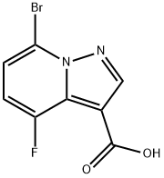Pyrazolo[1,5-a]pyridine-3-carboxylic acid, 7-bromo-4-fluoro-|7-溴-4-氟吡唑并[1,5-A]吡啶-3-羧酸
