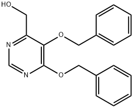 4-Pyrimidinemethanol, 5,6-bis(phenylmethoxy)- Struktur