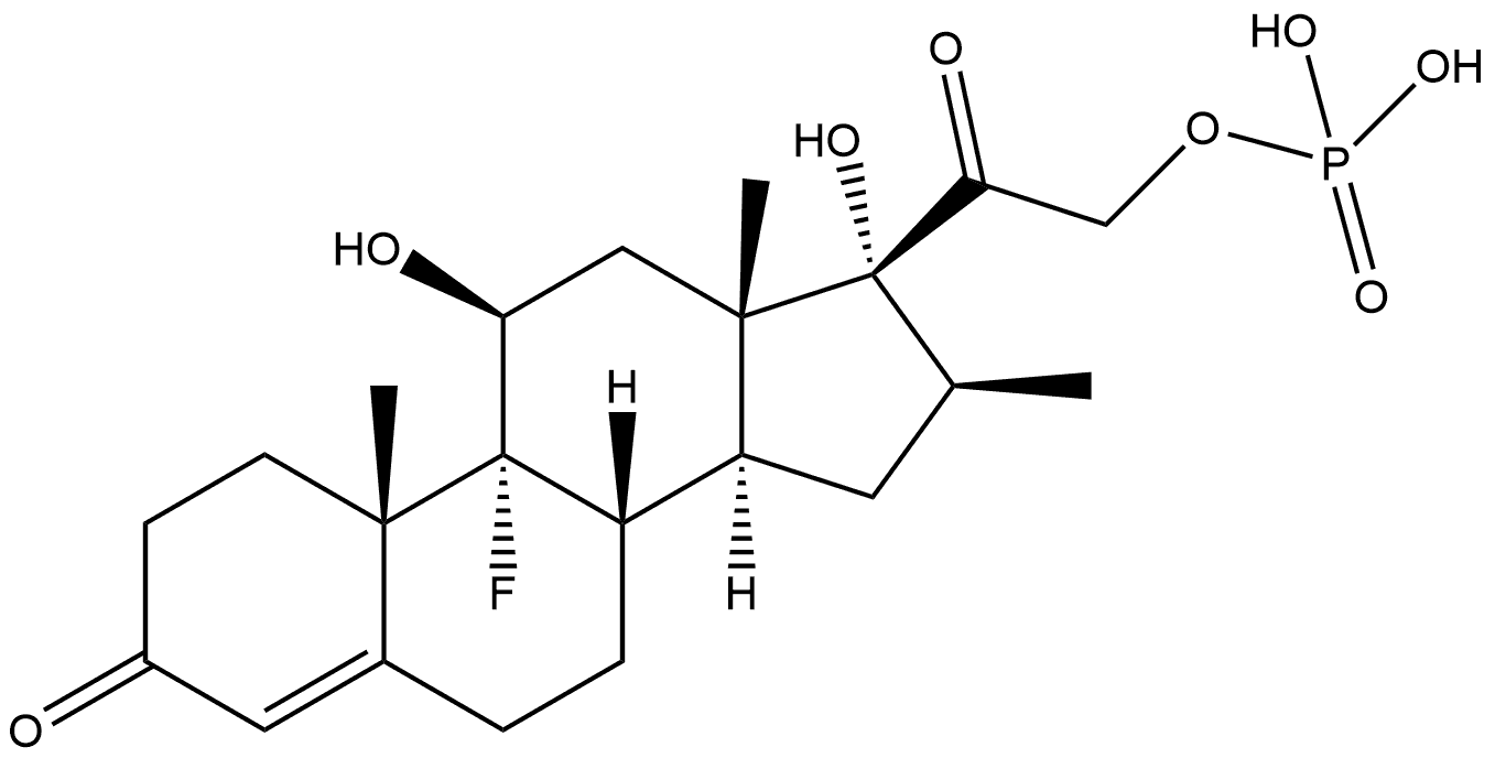 Pregn-4-ene-3,20-dione, 9-fluoro-11β,17,21-trihydroxy-16β-methyl-, 21-(dihydrogen phosphate) (7CI,8CI)|倍他米松磷酸钠杂质2