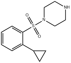 1-(2-Cyclopropylphenyl)sulfonylpiperazine Structure